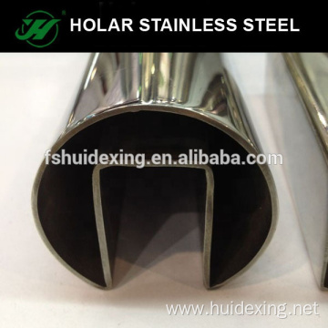 SS304 shape grooved slotted tube